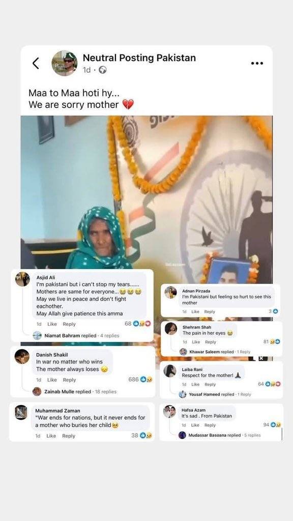 MShehryarMalik's tweet photo. @zhao_dashuai Actually, these Hindutva gangs get almost 1 crore INR budget annually for their social media hate and harassment so nothing new. Below is the picture, how Pakistanis behaved on Indian soldier death vs how Indians behaved. https://t.co/8wVLILGEQG