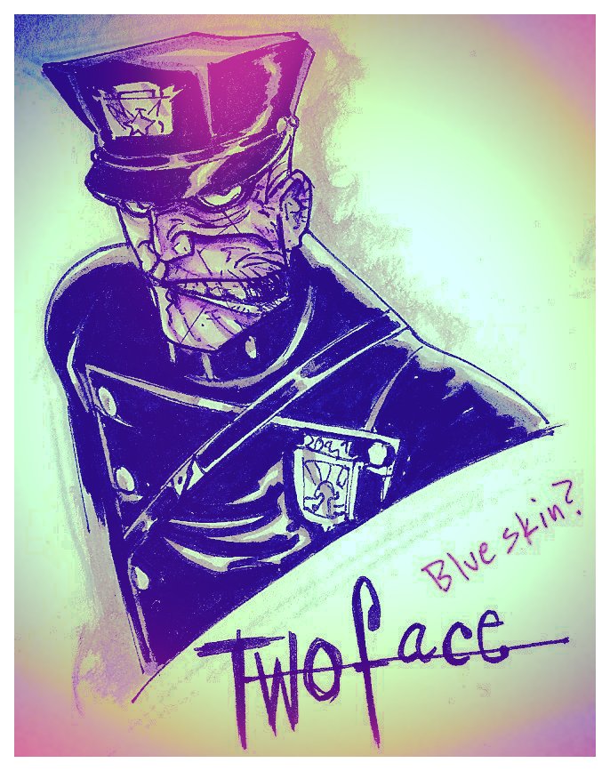 Gerard Way's Batman sketches.