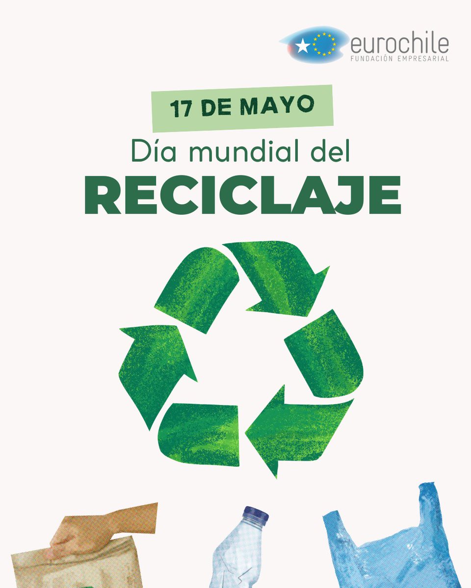 ♻️ En el #DíaMundialDelReciclaje reconocemos a los recicladores base, agentes clave en un futuro sostenible.

🌱 En #Eurochile reafirmamos nuestro compromiso con la #EconomíaCircular, apoyando su labor y fortaleciendo los ecosistemas de reciclaje.
