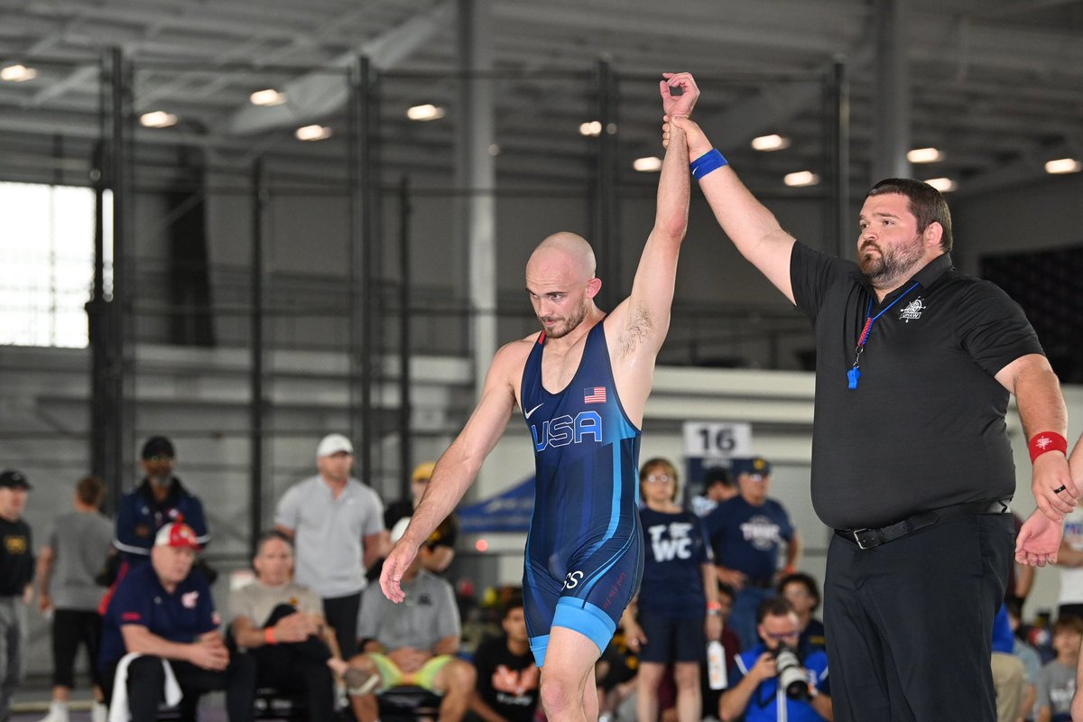 NEBwrestle's tweet photo. Brock Hardy defeats Bo Bassett 12-7 and will square off against Real Woods for a spot at Final X!! 🔥🔥

📸 @sjanickiphoto https://t.co/P3Mt0HV7Lp