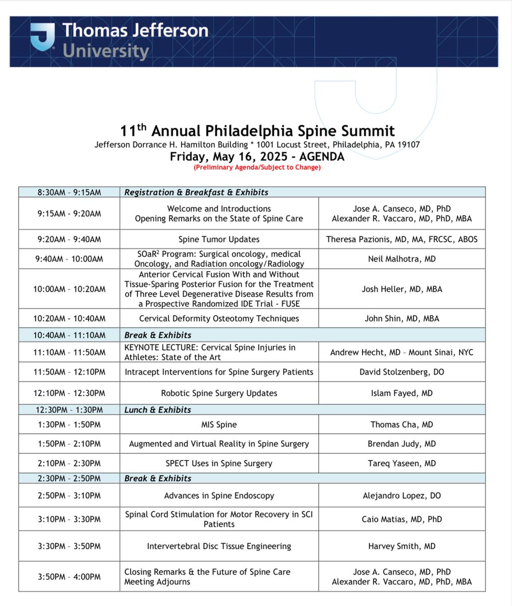 John H. Shin MD, MBA (@johnhshinmd) on Twitter photo Sunny day in Philadelphia for the 11th Annual Philadelphia Spine Summit. Thank you Neil Malhotra, Jose Canseco for the invite. Honored to represent <a href="/PennNSG/">Penn Neurosurgery</a> with <a href="/brendanjudymd/">Brendan Judy, MD</a>. Great catching up with neurosurgery, orthopedic colleagues, honored guest Andy Hecht from Mt. Sinai Sunny day in Philadelphia for the 11th Annual Philadelphia Spine Summit. Thank you Neil Malhotra, Jose Canseco for the invite. Honored to represent <a href="/PennNSG/">Penn Neurosurgery</a> with <a href="/brendanjudymd/">Brendan Judy, MD</a>. Great catching up with neurosurgery, orthopedic colleagues, honored guest Andy Hecht from Mt. Sinai
