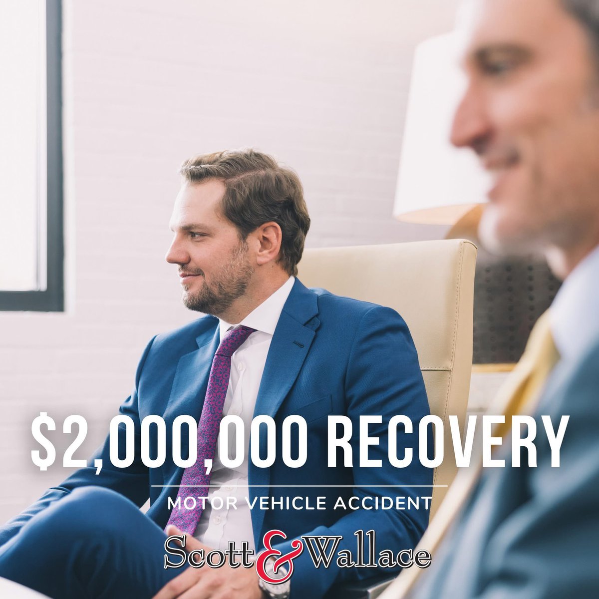 We’re proud to have secured a $2 million recovery for our client following a serious motor vehicle accident.

At Scott &amp; Wallace, we’re committed to standing by our clients every step of the way—now and always. ⚖️