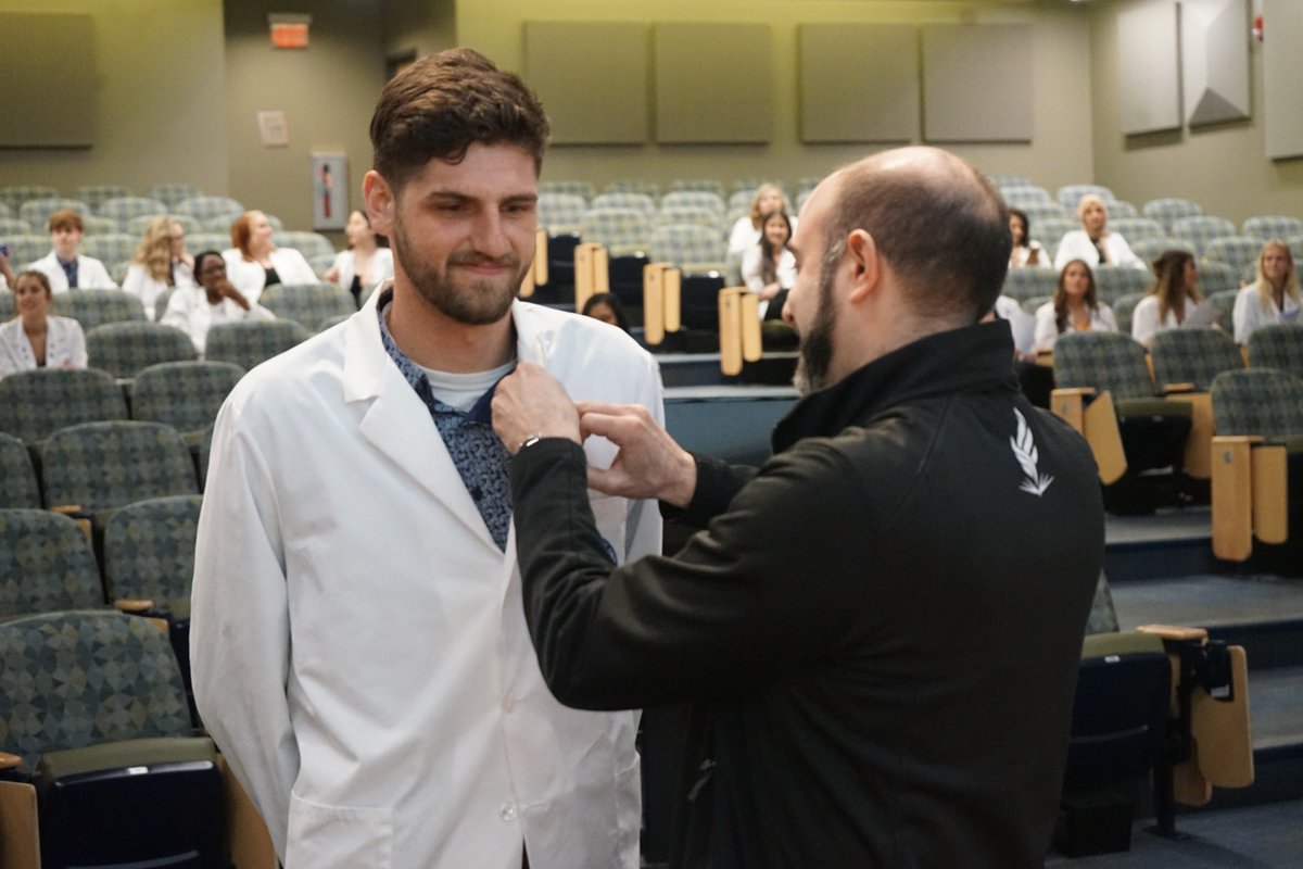 NEOMEDedu's tweet image. The next step in the educational career of our Pharm.D. students comes right at the end of their third year: the Pinning Ceremony.

These pins represent our students' readiness to enter the realm of patient care and #APPE rotations.