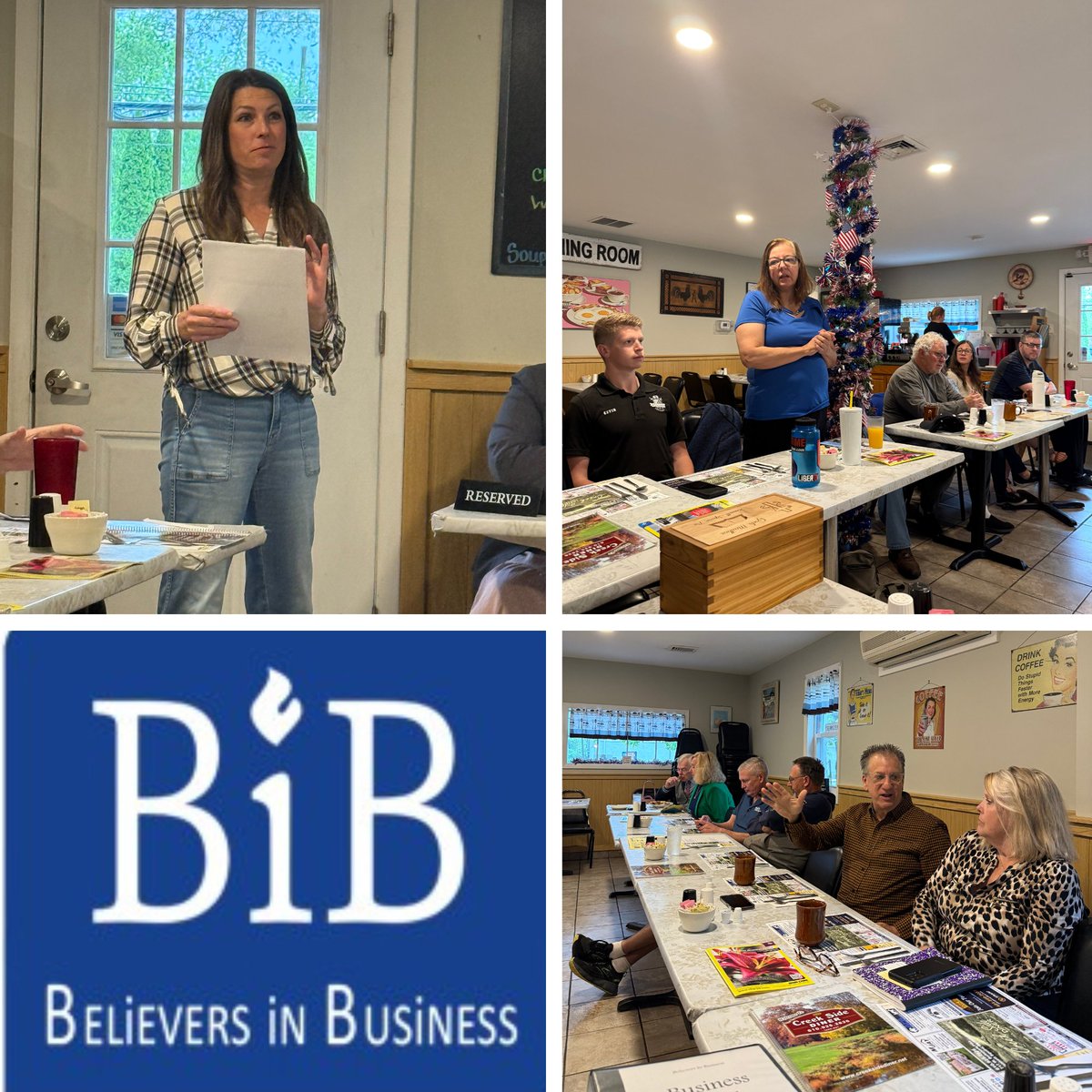 We held our Believers in Business (BIB) networking forum for greater Kennett Square, PA yesterday, 5/15/25 at the Creek Side Diner. 

We prayed 🙏 , lifted others up, focused on the Word (2 Timothy 1:17) ✝️, gave referrals, laughed 😅, met new business owners, learned about each