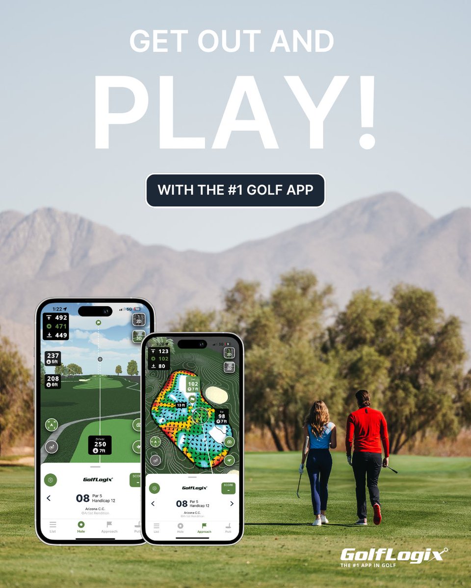Big round this weekend? ⛳️🏌️‍♂️Download your course now and step onto the tee with confidence.