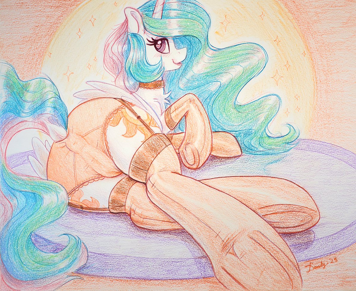 Sunbutt is happy to see you! 🌞
An attempt at drawing a more lewd pony~