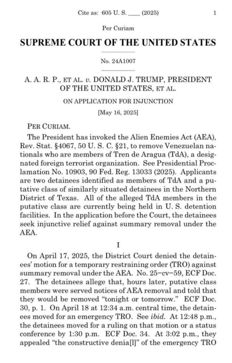 LauraLoomer's tweet image. SCOTUS has betrayed our country and President Trump by blocking his ability to deport criminal gang members back to Venezuela under the Alien Enemies Act without “proper notice”.
What type of notice needs to be given aside from “Get the f**k out of our country you sick animal”?