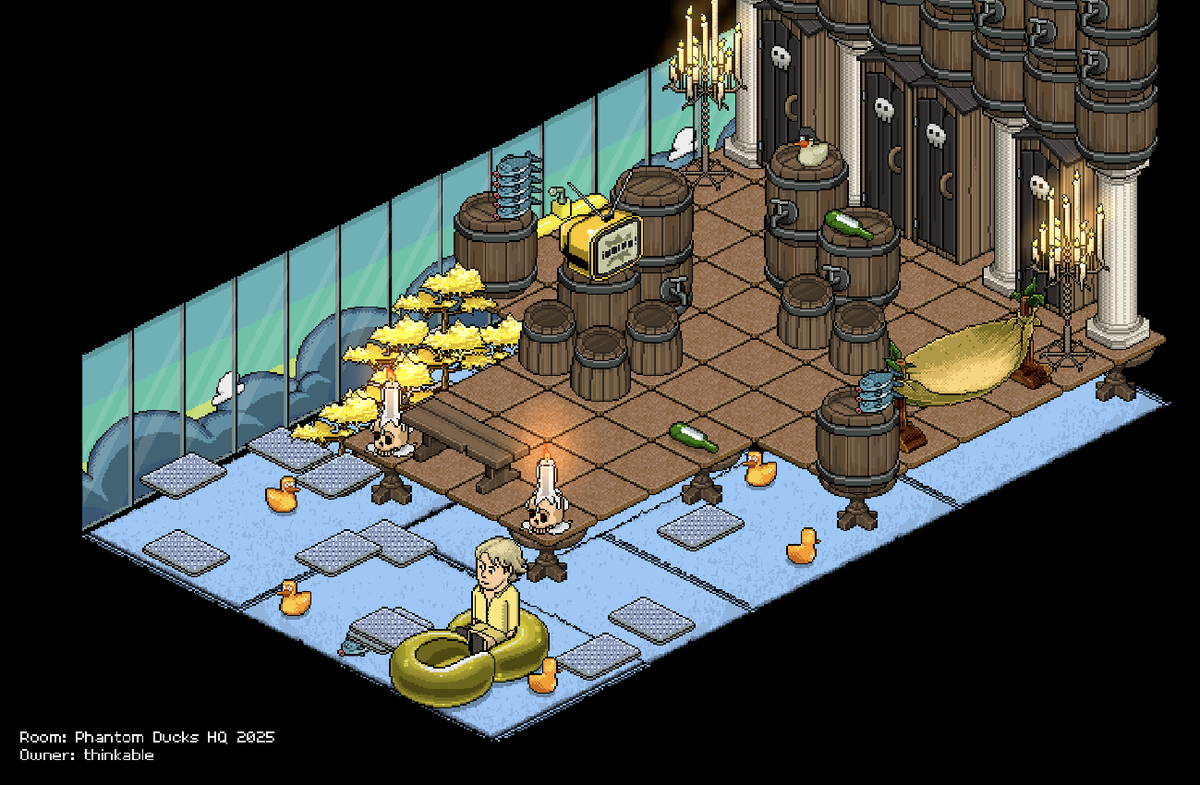 Here is the old docks that the Phantom Ducks originated from, featuring a rubber dingy escape route.