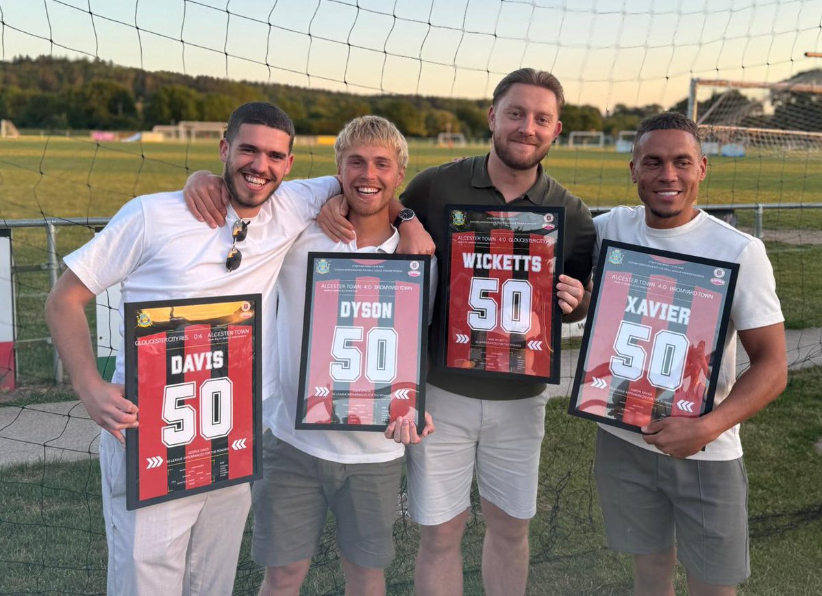 AWARDS NIGHT

50 league appearances.

A lot is said about loyalty in football but tonight we celebrate 50 league appearances for Jake Wicketts, Aaron Xavier, Chris Dyson, George Davis &amp; Jack Cole (not pictured).

Congrats gents superb contribution to the club👏🏼👏🏼👏🏼