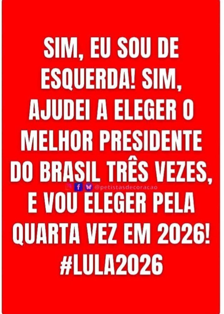 PREFIRO O LULA 
RT