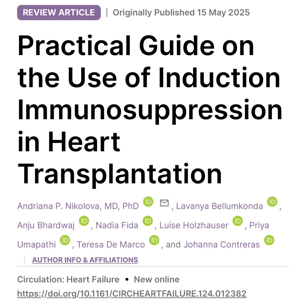 Women in Heart Transplantation and MCS tweet media