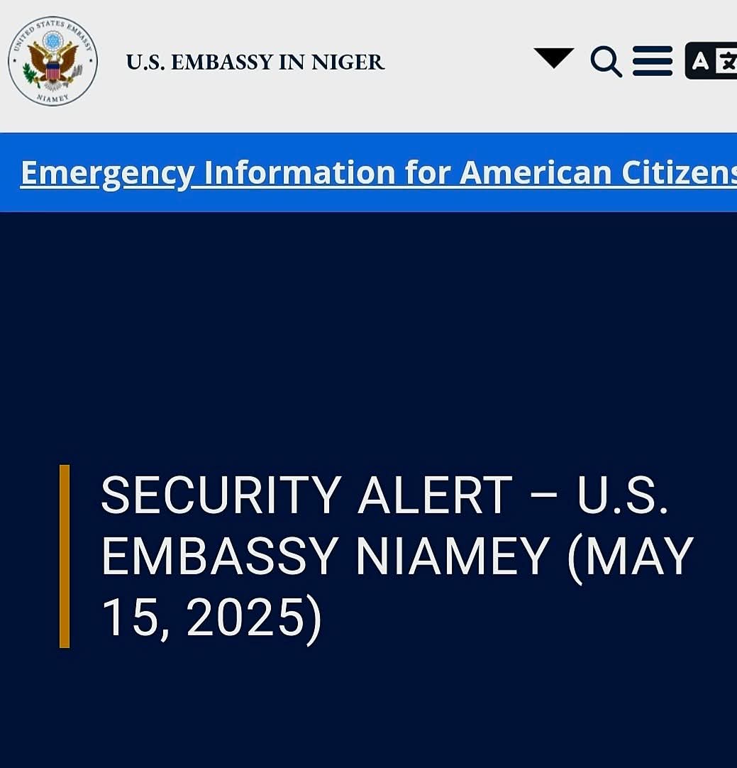 #Niger 🚨 ALERTE 🚨 
Insécurité au Niger : l’ambassade américaine tire la sonnette d’alarme

Face à une montée inquiétante du risque d’enlèvements, l’ambassade des États-Unis au Niger a décidé de durcir considérablement son dispositif de sécurité. Tous les déplacements de son