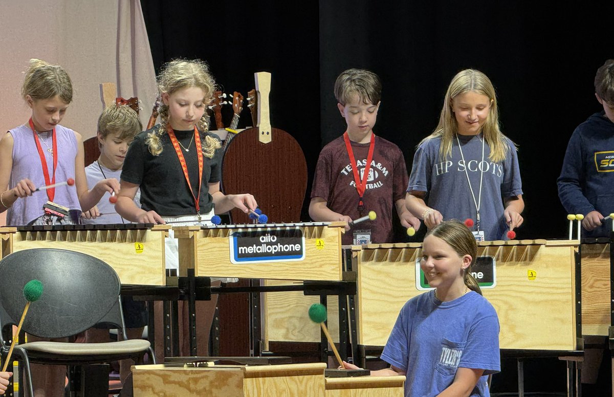 DrRockwood's tweet image. Our MIS 5th graders were showing off their musical talents today! 🎶 #HPISD 👏