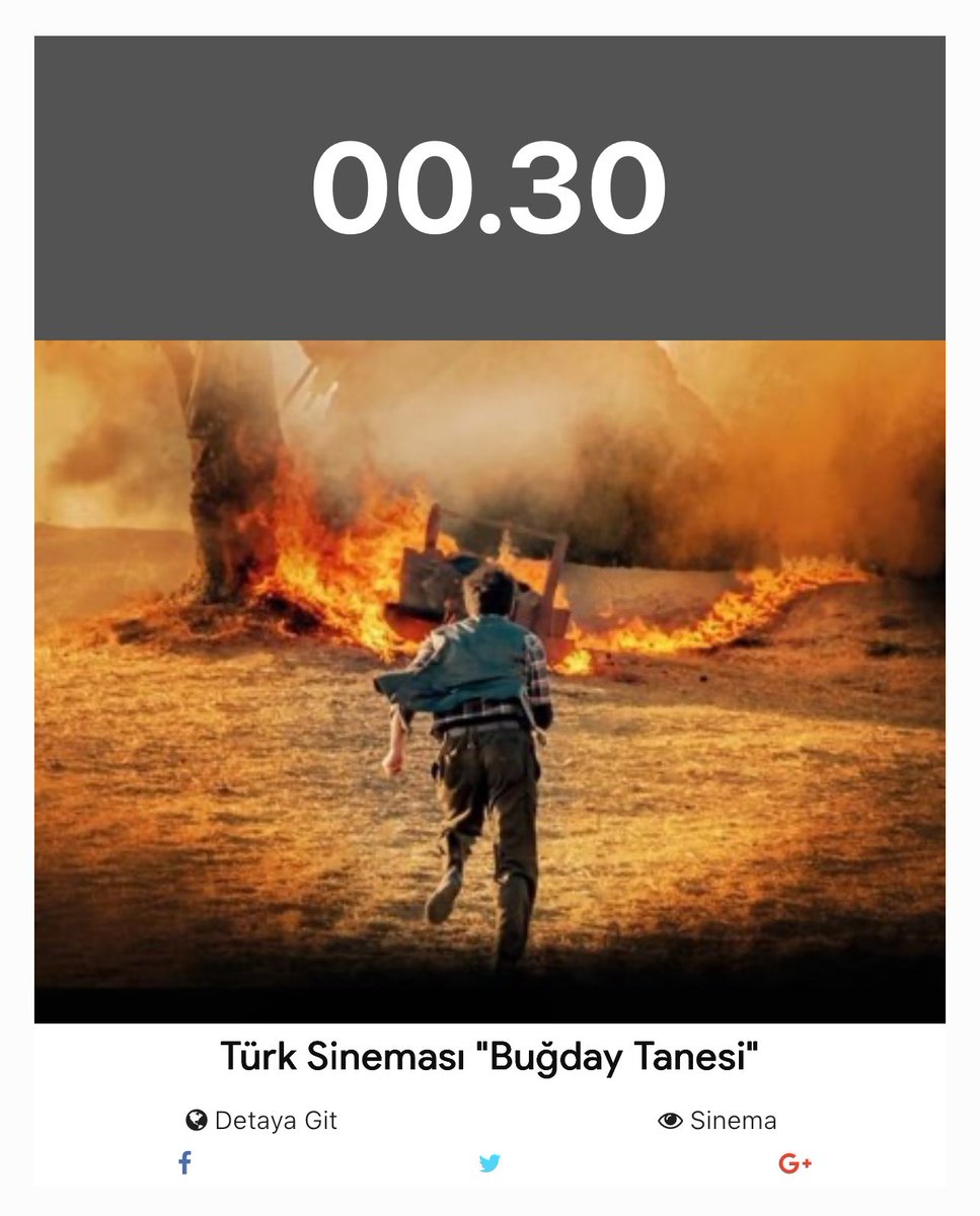 Buğday Tanesi Filmimizi 
Bu gece saat 00.30’da 
<a href="/trt1/">TRT 1</a> ‘de izleyebilirsiniz.
#BuğdayTanesi🙏🌾