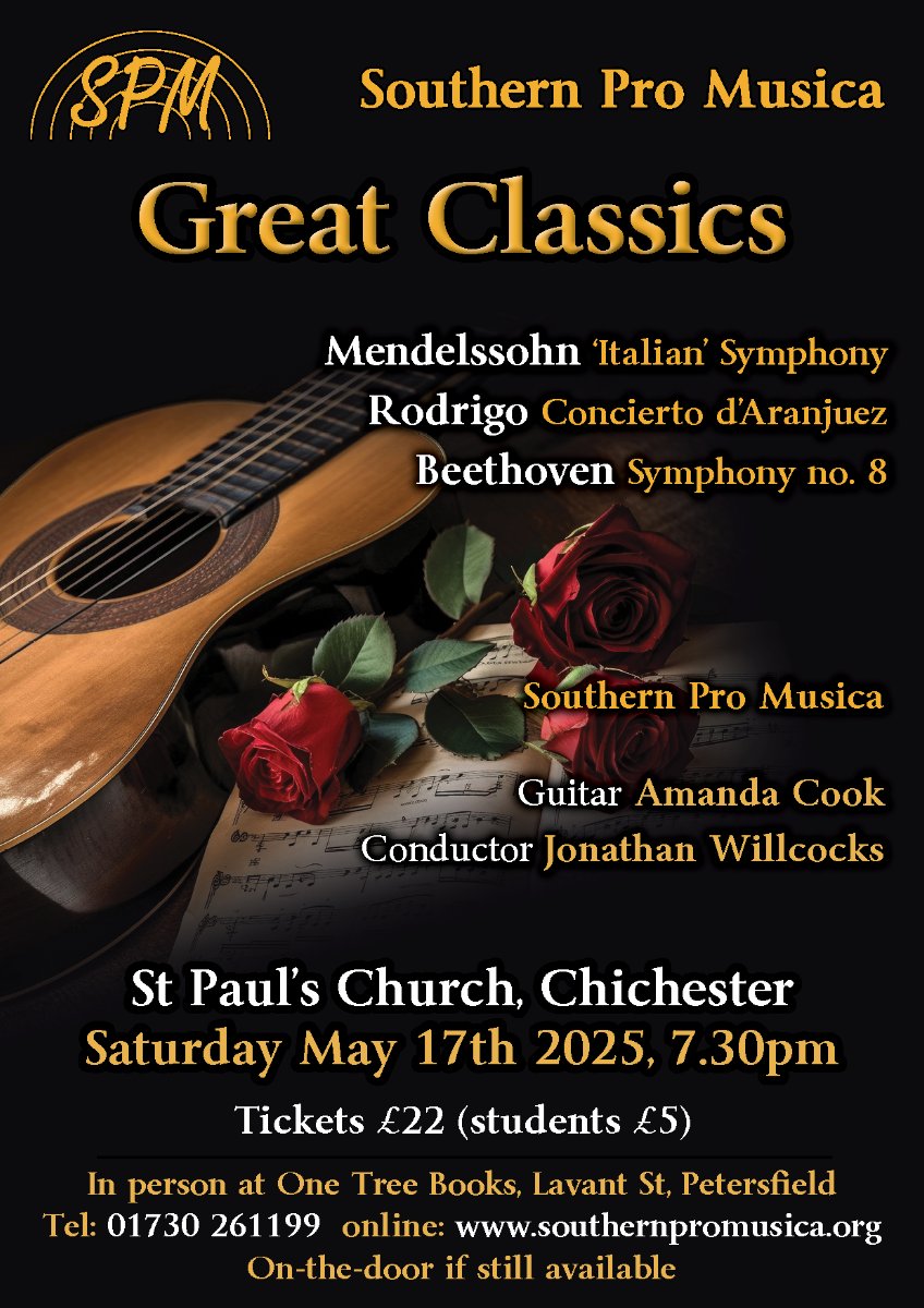 SouthernProMus's tweet image. TOMORROW! Great Classics in Chichester - mailchi.mp/0e0f0f2c1d85/g…