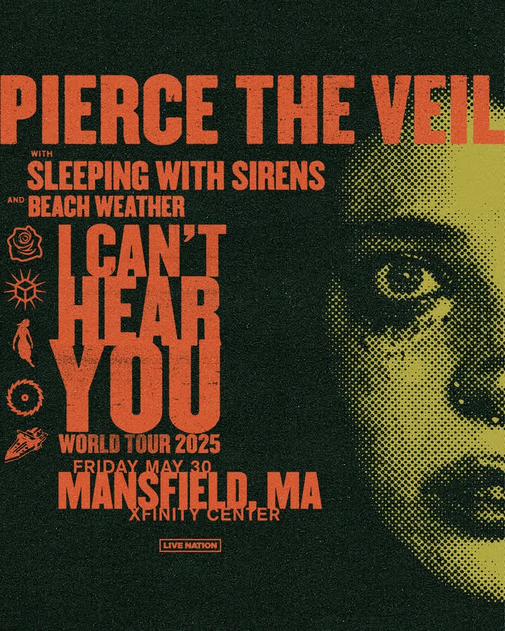 🚨 2 WEEKS OUT 🚨 <a href="/piercetheveil/">Pierce The Veil</a> kicks off the 40th season at Xfinity Center in just 14 days! Lawn tickets are almost gone, so if you’ve been waiting… don’t.

🎟️: livemu.sc/3SKhdy4
📸: <a href="/chrwaited/">Christian</a>