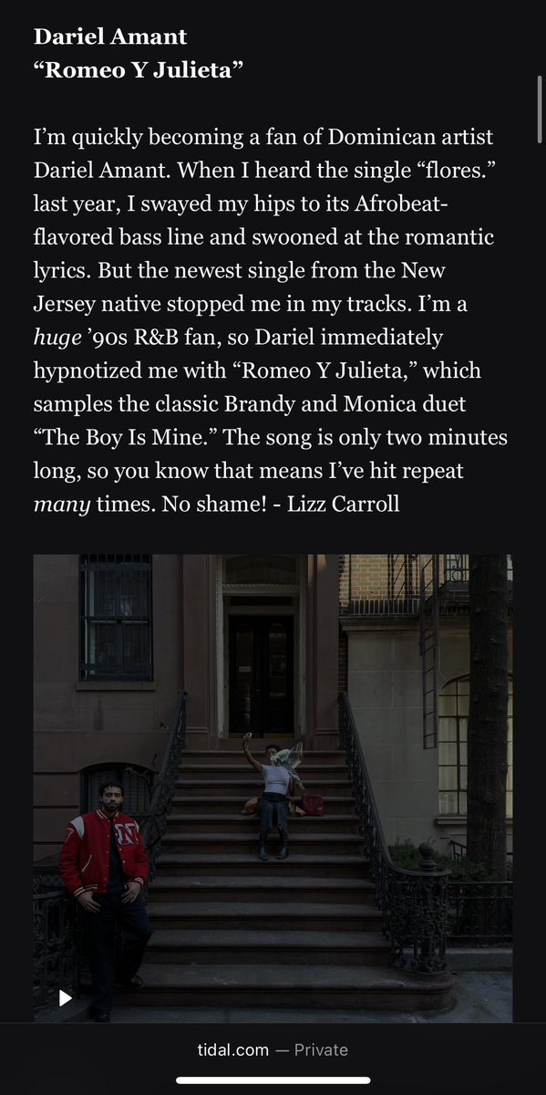 Breezyb215's tweet image. Shoutout to @TIDAL for including @darielamant at the top of this list!!
🔥🔥🔥 tidal.com/magazine/artic…