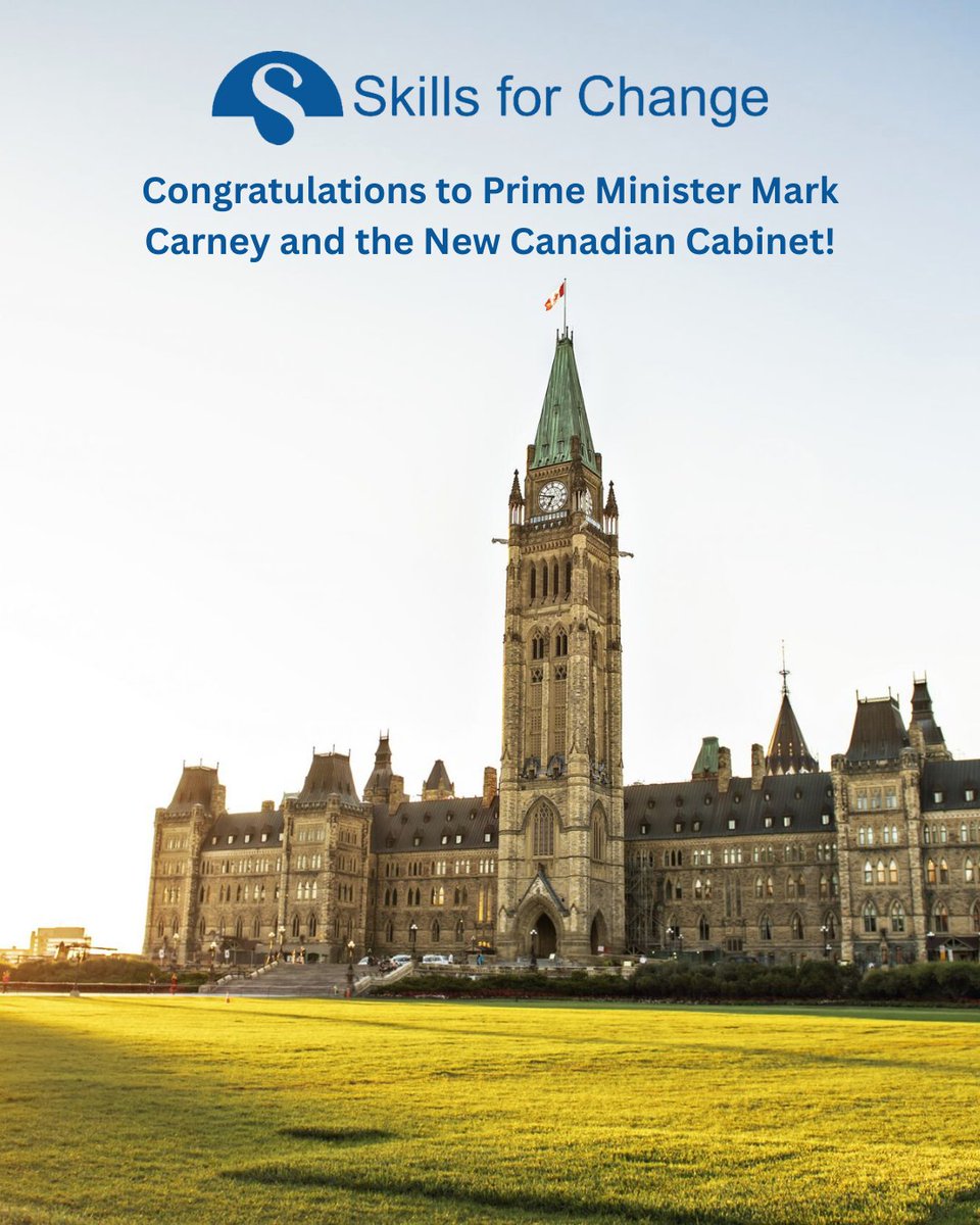 SkillsforChange's tweet photo. Congratulations to Prime Minister Mark Carney & the New Cabinet!
Skills for Change looks forward to working closely with the new Cabinet to advance policies & initiatives promoting sustainability, equity, and prosperity.
#NewCabinet #SustainableFuture #InclusiveGrowth #Canada25 https://t.co/zTHORgYOqp