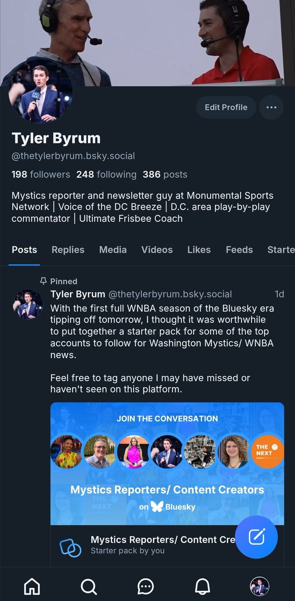 theTylerByrum's tweet image. As the WNBA season tips off tonight, I want to let's all my friends and followers know my primary coverage will be over on Bluesky this season.
There will be some highlights and posts here too, but stay up to date over there: bsky.app/profile/thetyl…