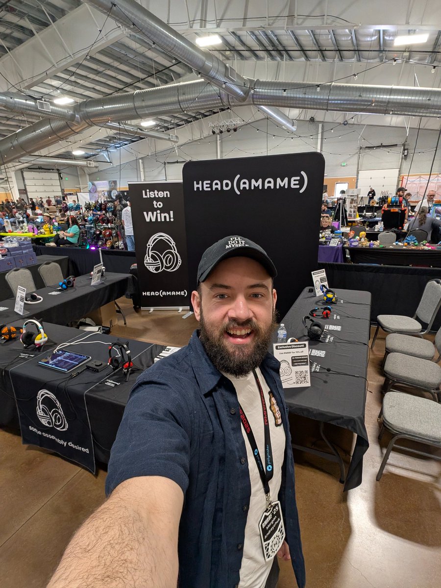 headamame's tweet image. Can't wait to see everyone at @rmrrf !
Come by the head(amame) booth to take a break and test out some headphones
#3DPrinting #headphones #rmrrf #rmrrf2025