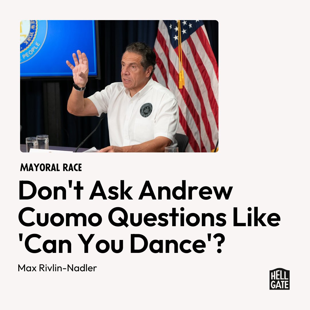 On Friday, Andrew Cuomo's appearance on the Spanish-language radio station Mega 97.9's morning show was looking like one of his uneventful, unremarkable media hits—until he repeatedly asked a host of the show, who was seated next to him, out on a date.

hellgatenyc.com/creepy-andrew-…