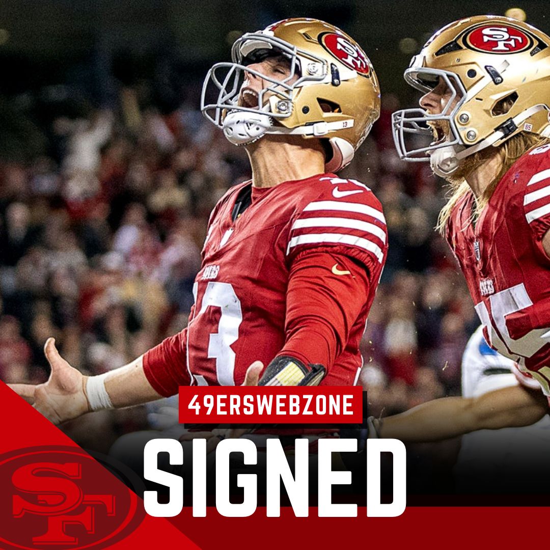 49erswebzone's tweet photo. The #49ers have signed quarterback Brock Purdy to a five-year, $265 million contract extension ($53 million per year) that includes $181 million in total guarantees. 👀
Details: https://t.co/iSymBRFaV1 https://t.co/L7tyzZEbhn