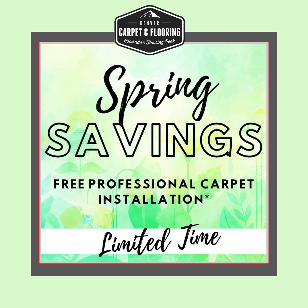 DenverCarpets's tweet photo. 🌸 Final days for Spring Savings! 🌸
Now through May 30th, get FREE professional carpet installation and give your home the refresh it deserves. Cozy comfort and style are just a click away—but time’s running out!
Schedule your free estimate today! https://t.co/W8hXoQgITQ https://t.co/xUsQaXqZtT