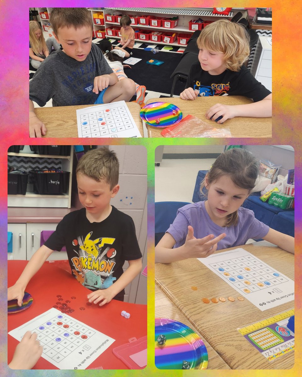 BrainyBunch2s's tweet image. Multiplication cover up with 4s! After a week of building fluency with 4 facts, we played a Connect-4 style game to practise our skills. Strategy, speed, and math talk with a buddy made it a fantastic finish to our week! #FactFluency #MultiplyingBy4 #MathIsFun