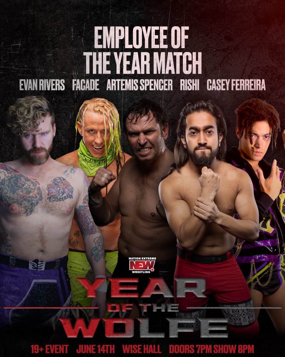 Nation Extreme Wrestling (@newwrestlinginc) on Twitter photo It’s official. <a href="/ProWrestlingHR/">Henry Reed (HR)</a> has chosen who shall compete for the employee of the year June 14th. Winner gets a title shot of their choosing any time they want. And an Amazon gift card and NEW lunch tote.
BUY TICKETS. THIS SHOW IS STACKED: eventbrite.ca/e/nation-extre… It’s official. <a href="/ProWrestlingHR/">Henry Reed (HR)</a> has chosen who shall compete for the employee of the year June 14th. Winner gets a title shot of their choosing any time they want. And an Amazon gift card and NEW lunch tote.
BUY TICKETS. THIS SHOW IS STACKED: eventbrite.ca/e/nation-extre…