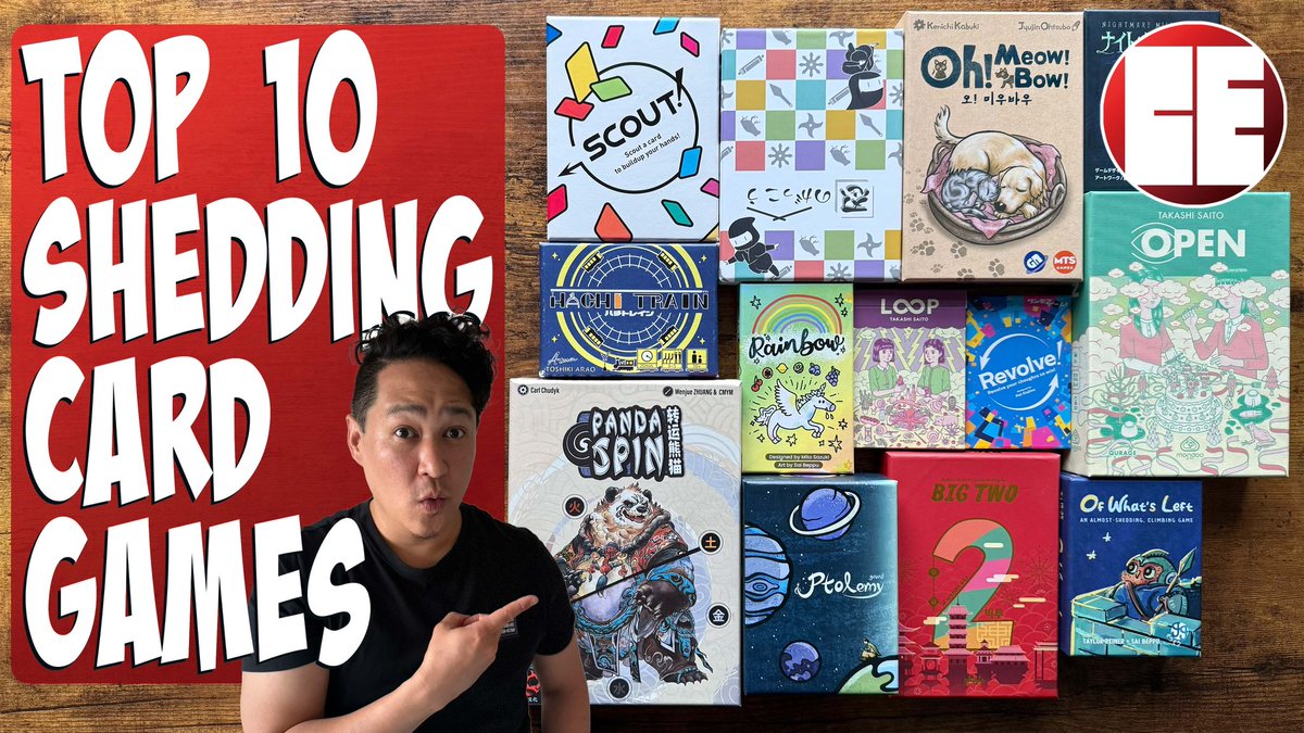 🔥NEW VIDEO!

Trick taking games get all the love. NOT TODAY! Join me as I count down my Top 10 ladder climbing/ shedding card games from Asia!

youtu.be/0EeIwvPXX6Y