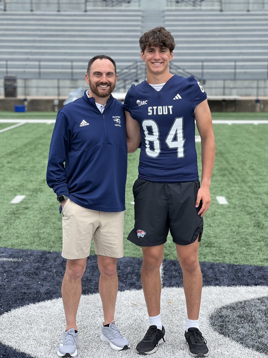 Calen Truckenbrod (@calen_truck) on Twitter photo Had a great meeting with <a href="/BlueDevil_HC/">Clayt Birmingham</a> and <a href="/NPesik81/">Nick Pesik</a> today. Thrilled to receive an offer from the UW-Stout Blue Devils to play football 🔱.
<a href="/SLPPantherFB/">SLP Panther FB</a> <a href="/NWahlScouting/">Nate Wahl</a> <a href="/mn_grind/">Minnesota Grind 7v7 ⚙️</a> <a href="/MNFBSpotlight/">MNFootballSpotlight</a> <a href="/PrepRedzoneMN/">Prep Redzone Minnesota</a> <a href="/UWStoutFootball/">UW-Stout Football</a> Had a great meeting with <a href="/BlueDevil_HC/">Clayt Birmingham</a> and <a href="/NPesik81/">Nick Pesik</a> today. Thrilled to receive an offer from the UW-Stout Blue Devils to play football 🔱.
<a href="/SLPPantherFB/">SLP Panther FB</a> <a href="/NWahlScouting/">Nate Wahl</a> <a href="/mn_grind/">Minnesota Grind 7v7 ⚙️</a> <a href="/MNFBSpotlight/">MNFootballSpotlight</a> <a href="/PrepRedzoneMN/">Prep Redzone Minnesota</a> <a href="/UWStoutFootball/">UW-Stout Football</a>