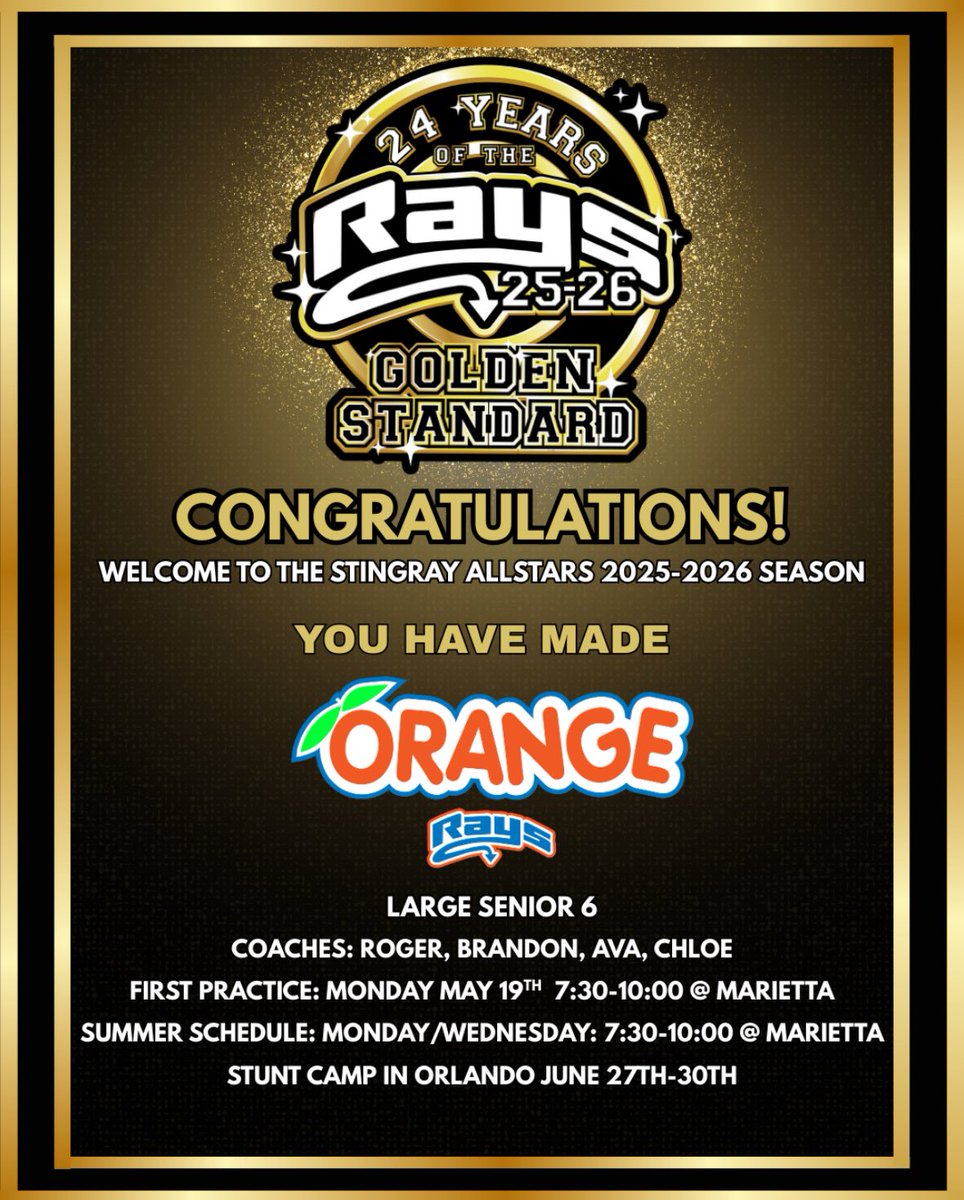 Round 2 for my Fav Orange Ray 🍊🤙🏻!! Senior Szn Let’s go! #OC4L