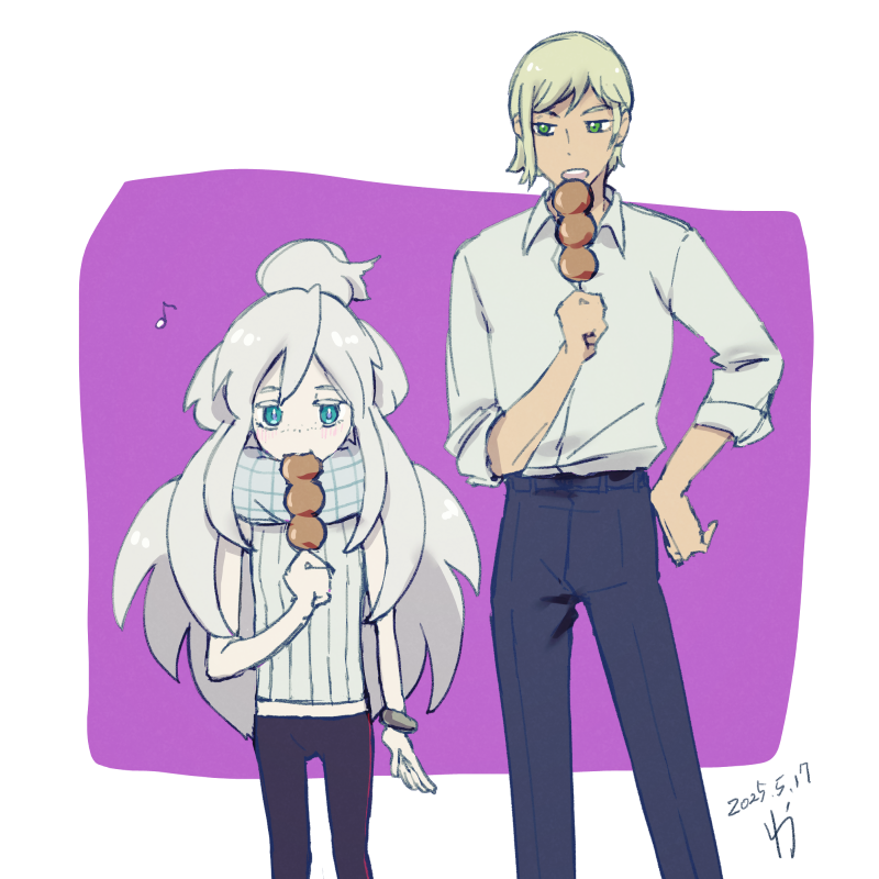 「ドゥー! 何か食べさせてあげたいキャラ来た…! #ジークアクス #GQuuuuu」|坂井わうのイラスト