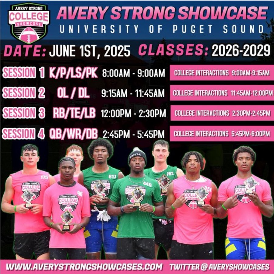 Ed “Coach Sledge” Slezinger (@coachsledge44) on Twitter photo Looking forward to attending <a href="/AveryShowcases/">Avery Strong Showcases</a> to see my guys get some work in and demo their talent.
<a href="/KangFootball/">Lake Washington FB</a> show in’ out. Looking forward to attending <a href="/AveryShowcases/">Avery Strong Showcases</a> to see my guys get some work in and demo their talent.
<a href="/KangFootball/">Lake Washington FB</a> show in’ out.