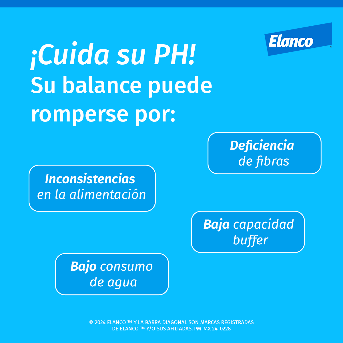 ElancoAgroMX's tweet photo. En condiciones normales el pH ruminal se encuentra entre 5.5 y 6.7, pero varía en función de la cantidad de AGV (ácidos grasos volátiles) presentes en un momento determinado. https://t.co/OoHh6FpIHN