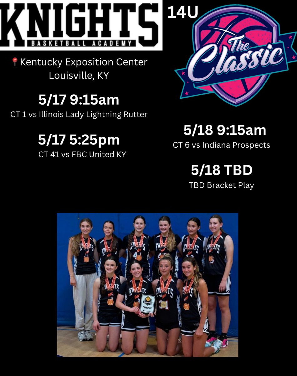 Schedule for the weekend