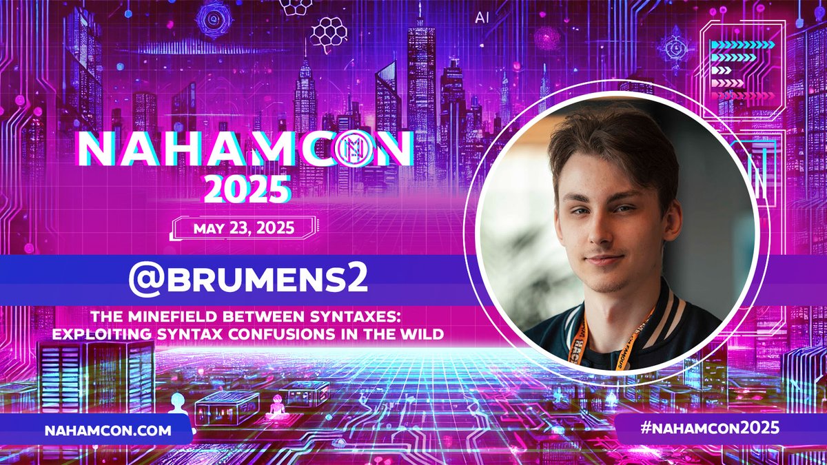 Excited to be part of #NahamCon2025 this year again!