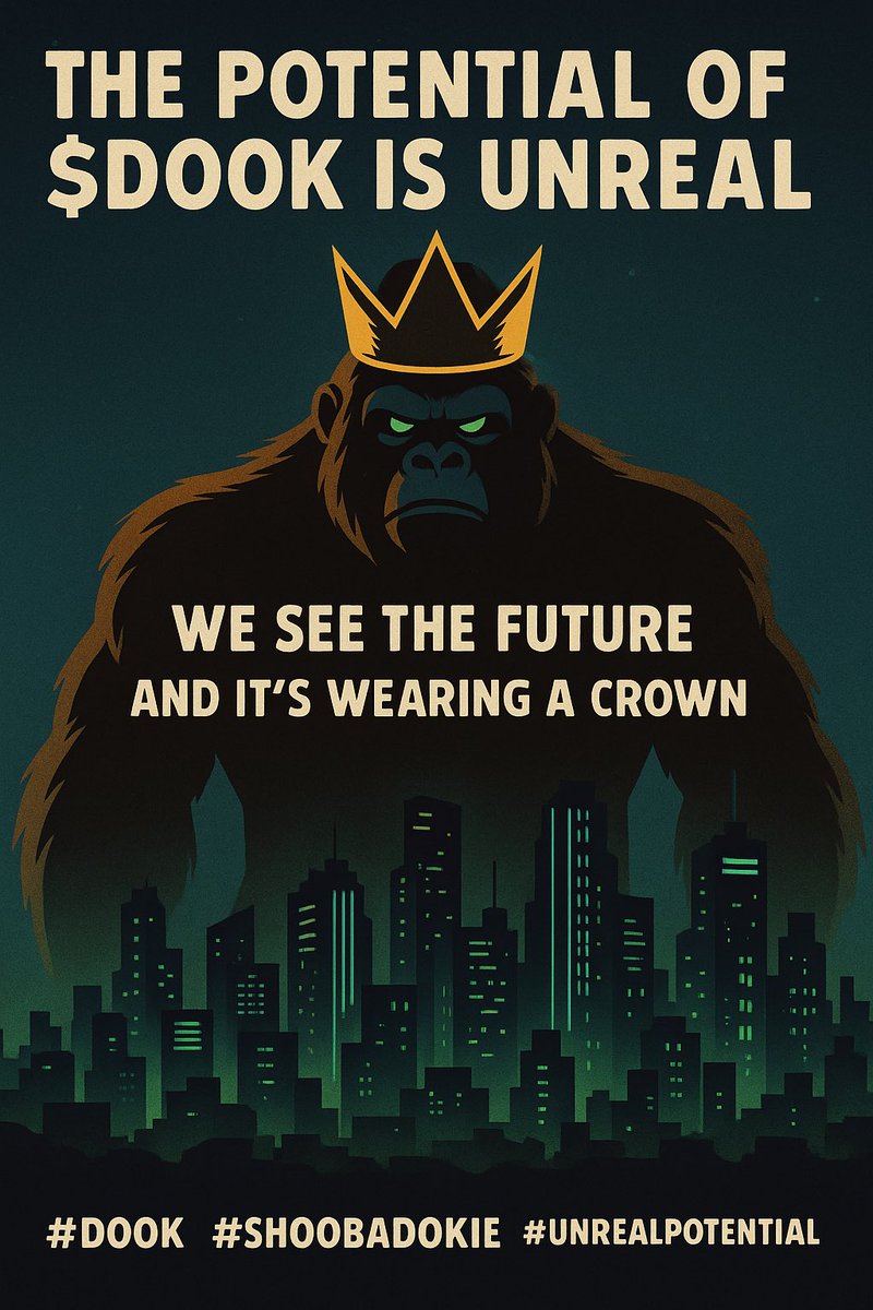 KINGMYCO_COIN's tweet photo. GIGA SEND $DOOK.
No brakes. No doubts.
Just pure, tribal momentum.

The raids are live.
The Tribe is locked in.
And the King is ready to melt faces.

This isn’t a pump.
It’s a statement.

Send it.
Send it hard.
Send it $DOOK style.

#DOOK #Shoobadookie #GigaSend #TribeOnFire #CryptoMomentum #Web3Takeover