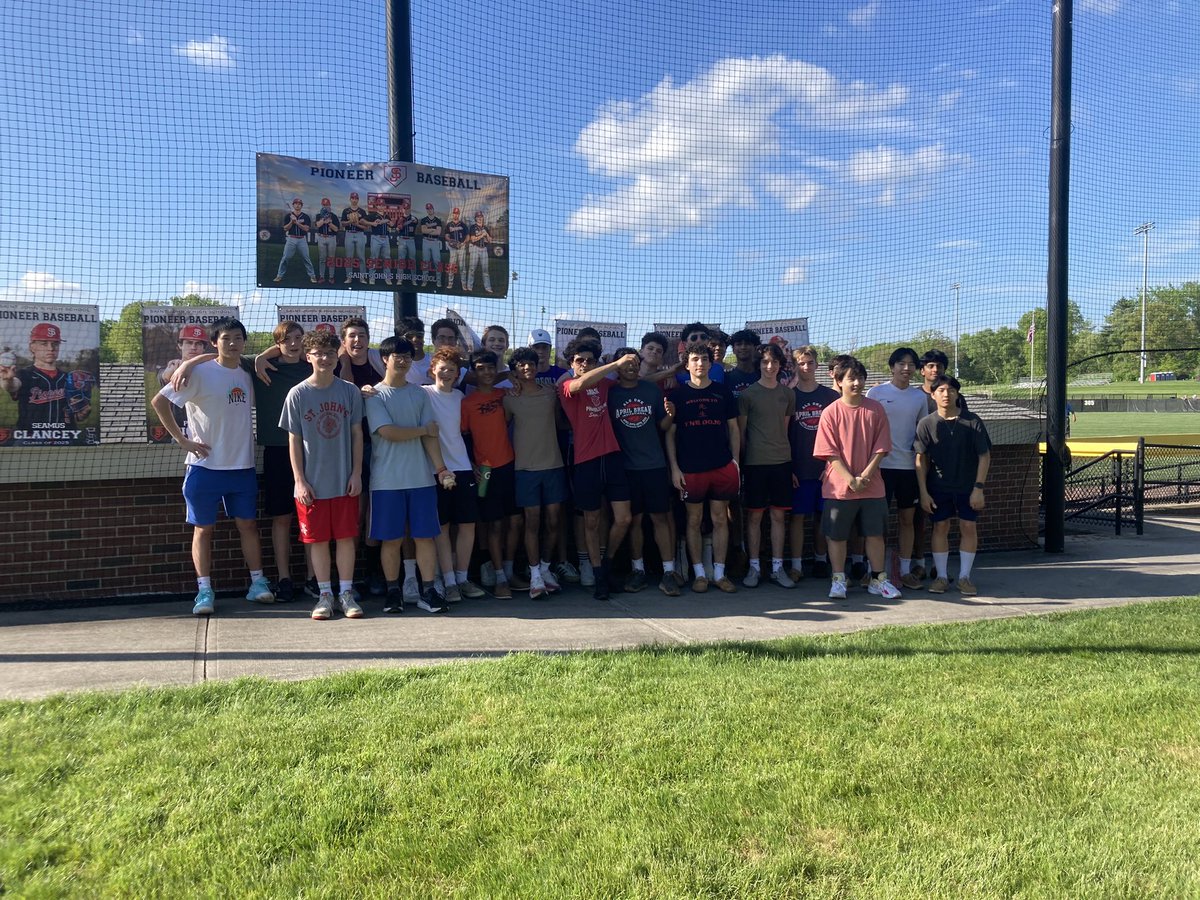 Found a great day to make it out to support <a href="/SJHSBaseball/">Saint John's HS Pioneers Baseball</a>