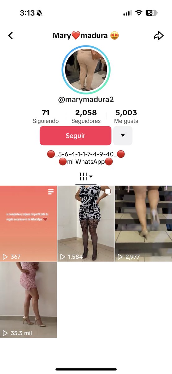 juanymarisw (@juanymarisw) on Twitter photo PERFIL FALSO EN TIKTOK Y EN WHATS APP
Saludos!
Nuevamente avisamos sobre este perfil falso de TikTok y en whats app; aquí un chico de los muchos que nos han comentado que también lo estafaron!
Whats app 5641174940
Tik tok <a href="/MaryMadura2/">Mary Madura</a>
Ayuden a reportarlo, les agradecemos 😉 PERFIL FALSO EN TIKTOK Y EN WHATS APP
Saludos!
Nuevamente avisamos sobre este perfil falso de TikTok y en whats app; aquí un chico de los muchos que nos han comentado que también lo estafaron!
Whats app 5641174940
Tik tok <a href="/MaryMadura2/">Mary Madura</a>
Ayuden a reportarlo, les agradecemos 😉