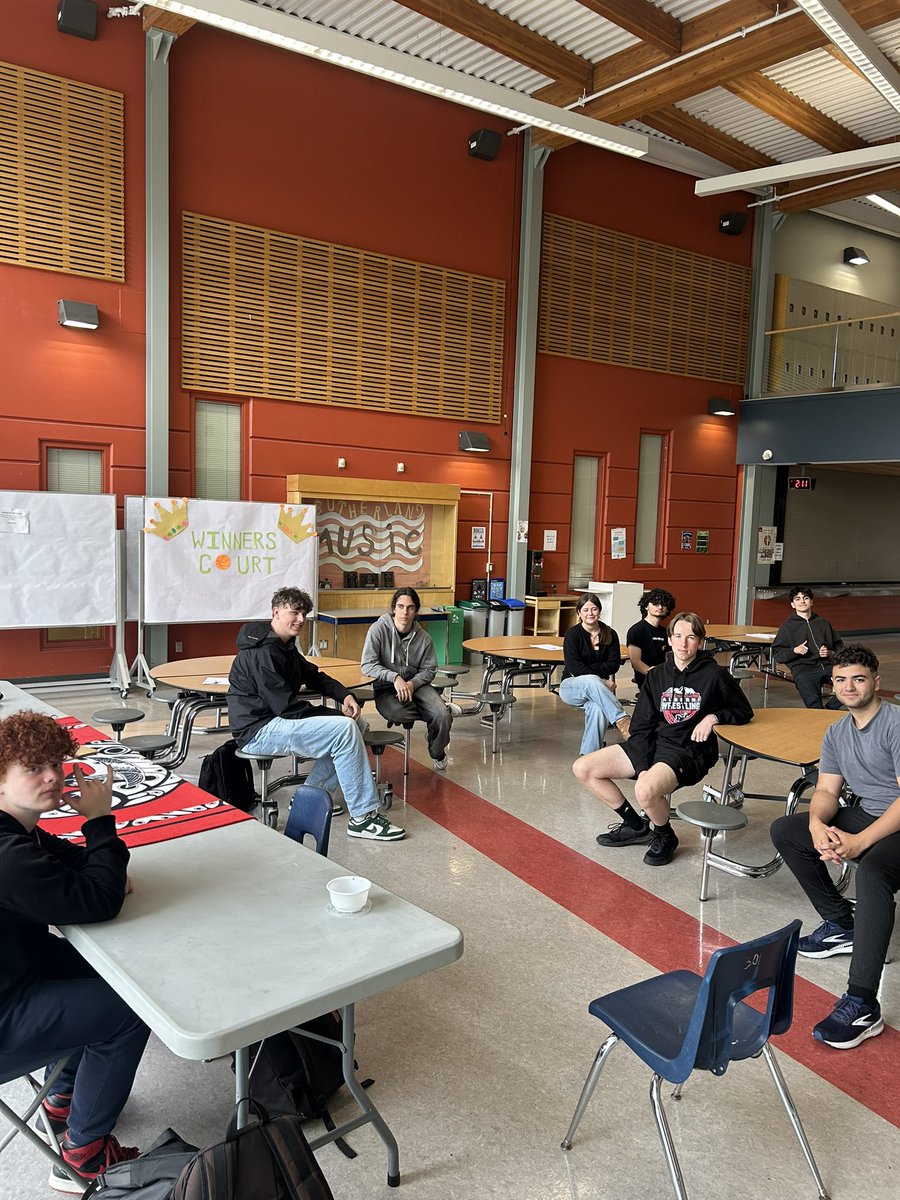 QueenJKWONG's tweet photo. Yesterday’s 🫎 Moosehide Campaign @SutherlandSec  was a rainy success! The student led stations were supported by Indigenous support workers Laura Lewis and Nick Kofi George! Lots of important conversations were had preventing violence towards women and children. https://t.co/srvCq5dvvf