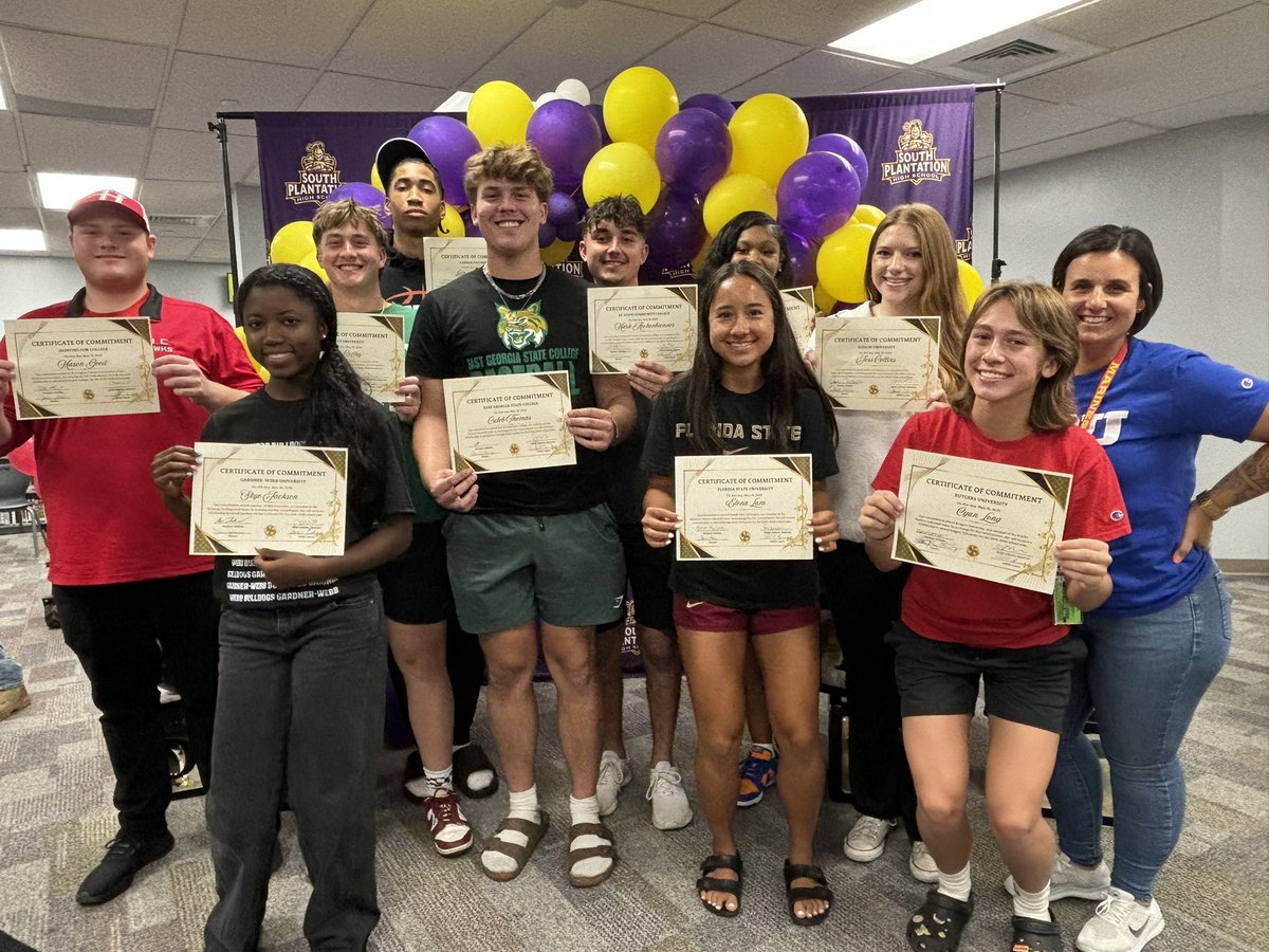 Alexandra Ries (@alexwoodries) on Twitter photo Signing day🎉🎉🎉🎉Congrats to our amazing talented paladin scholar athletes!!!!💜💛💜💛<a href="/rfmarino/">Ricardo Marino</a> <a href="/BCAA_Sports/">BCAA Sports</a> <a href="/SPHSOBrien/">Cindy O'Brien</a> <a href="/eforbes21/">Errol Forbes, M.Ed.</a> <a href="/BCPSCentral/">BCPS Central Regional Office</a> Signing day🎉🎉🎉🎉Congrats to our amazing talented paladin scholar athletes!!!!💜💛💜💛<a href="/rfmarino/">Ricardo Marino</a> <a href="/BCAA_Sports/">BCAA Sports</a> <a href="/SPHSOBrien/">Cindy O'Brien</a> <a href="/eforbes21/">Errol Forbes, M.Ed.</a> <a href="/BCPSCentral/">BCPS Central Regional Office</a>