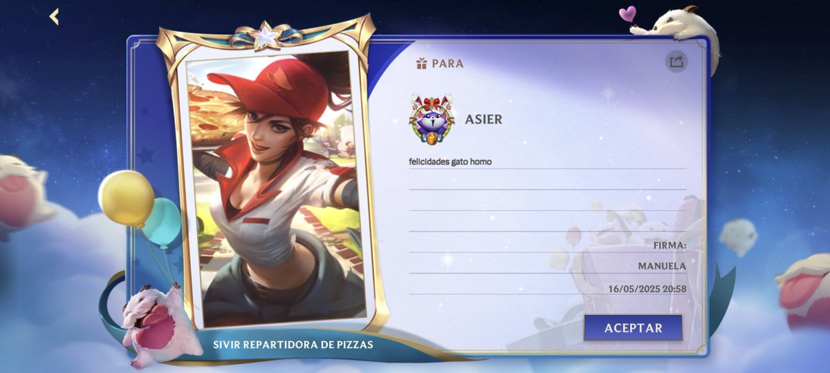 Gracias a mí Manuela por regalarme una skin❤️