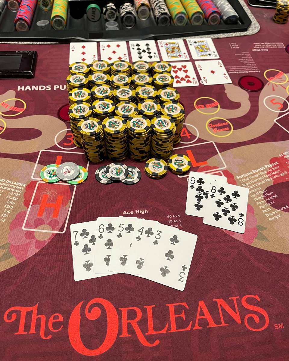 A $6 Pai Gow Bet Scores $486K Progressive Jackpot at The Orleans!

One lucky player turned a small bet into a massive win, hitting the Pai Gow Poker progressive jackpot of a lifetime! 🎉💰

#OrleansCasino #JackpotWin #PaigowJackpot #BigWin #LuckyWinner #LasVegasCasino