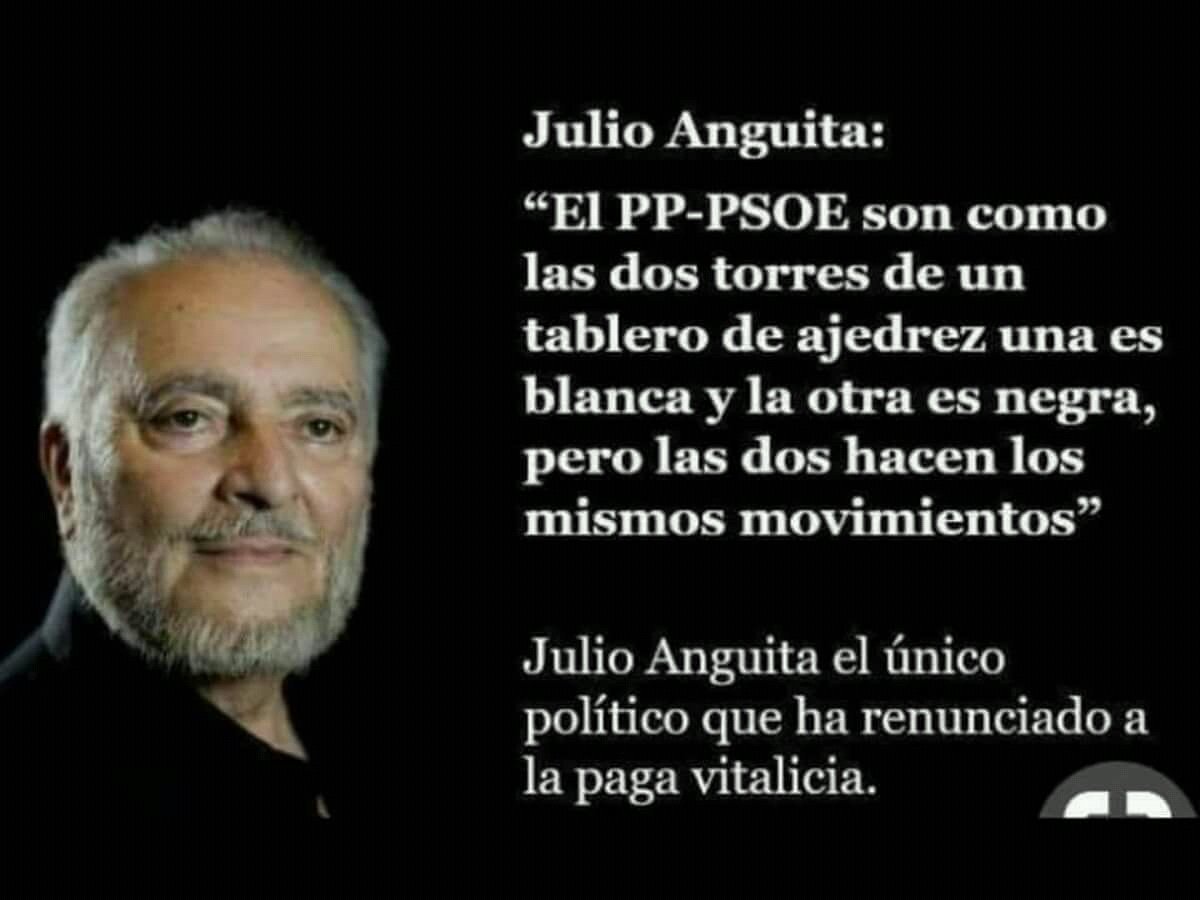 AnibalGarzon's tweet photo. Hace hoy 5 años murió el mejor político español de las últimas décadas. El comunista Julio Anguita. https://t.co/oCdCxPVFu8