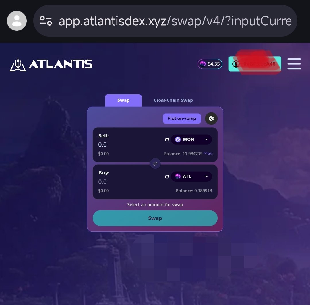 0X_CFZ's tweet image. If you're just starting, here is a quick guide on how to explore

@AtlantisDEX_xyz 

Thread🧵 ⤵️

1. Visit: atlantisdex.xyz
 
2. Connect your wallet
 
3. Click on Swap and perform 20 swaps
 
4. Then click on Mint NFT and mint a random NFT
 
5. You can repeat NFT minting…