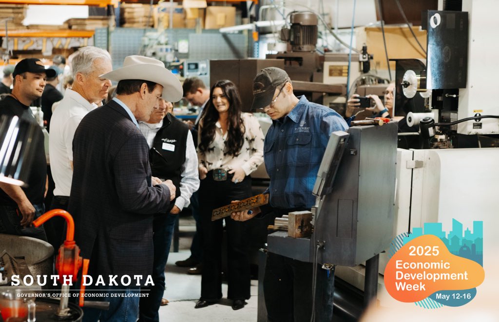 Governor Larry Rhoden (@govlarryrhoden) on Twitter photo South Dakota’s economy is growing and thriving because our state is Open for Opportunity!
We’re celebrating Economic Development Week across the state. Check out what my <a href="/sdgoed/">South Dakota GOED</a> is doing to help communities succeed. South Dakota’s economy is growing and thriving because our state is Open for Opportunity!
We’re celebrating Economic Development Week across the state. Check out what my <a href="/sdgoed/">South Dakota GOED</a> is doing to help communities succeed.