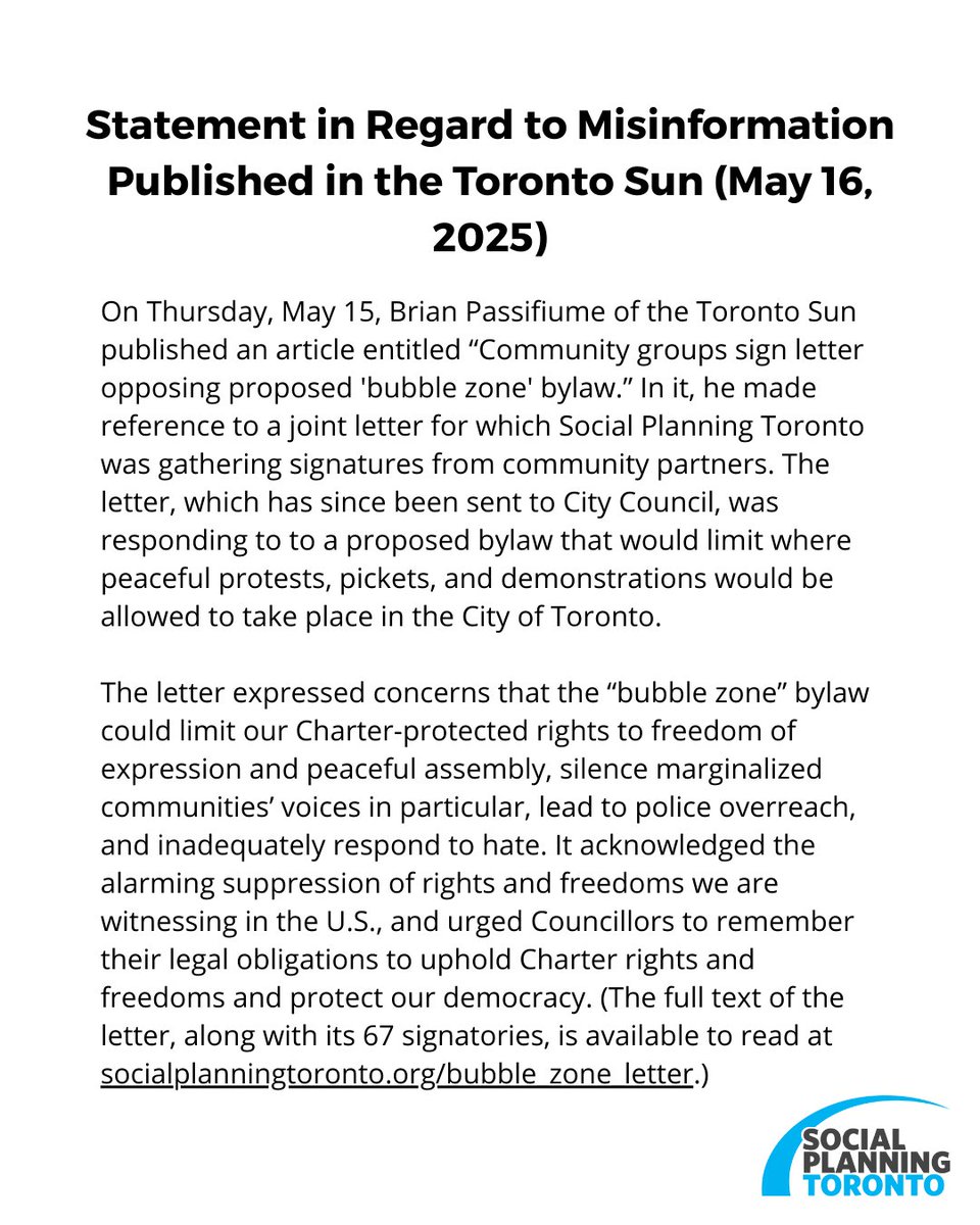 Social Planning Toronto tweet media