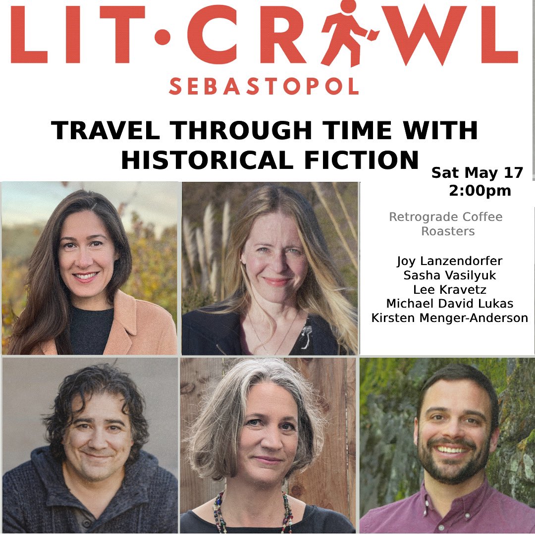Tomorrow in Sebastopol, 5 authors will take you to 5 different places and eras. I’m debating between reading a scene from WWII or 1960s Donbas… Any votes?