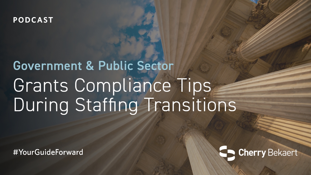 CherryBekaert's tweet image. Navigating staffing transitions in the grants management field? In this episode of the GPS Grants Management podcast, our hosts tackle listeners' questions on maintaining compliance, managing turnover and building resilient teams. okt.to/H0Fyec 

#GrantsManagement